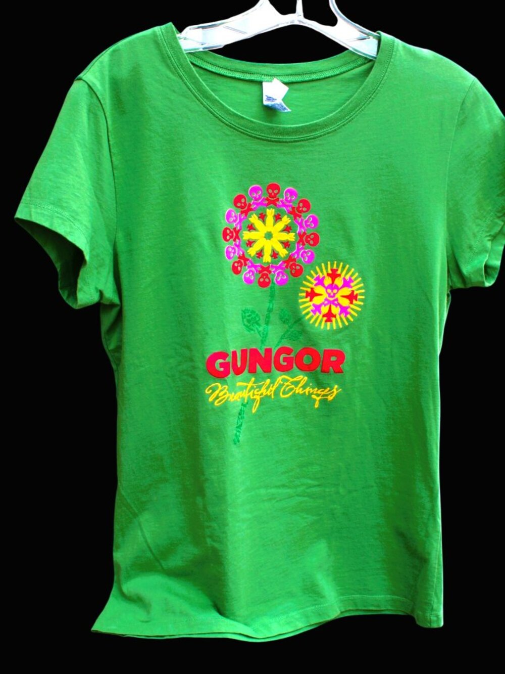 Gungor Beautiful Things LG Juniors Green T Shirt Indie Genuine Band Clothing